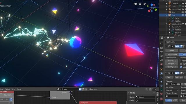 Blender: Tracer Animation Node With Retro Style Design #EEVEE смотреть онлайн