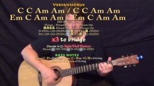 How Deep Is Your Love (Calvin Harris) Guitar Lesson Chord Chart