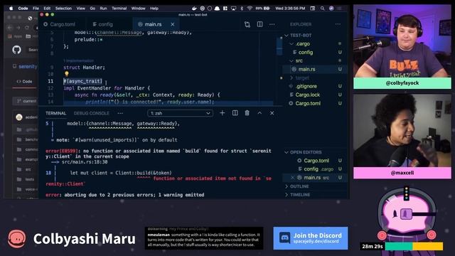 Discord Bot with Rust ft Prince Wilson - Colbyashi Maru смотреть онлайн