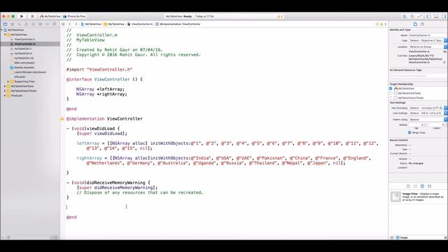 iOS - xcode - 05 - Loading a Table View with custom XIB file - Objective C [PART 1] смотреть онлайн