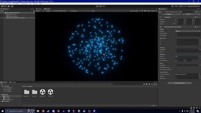 How To Use The Particle System Force Field In Unity 2D смотреть онлайн