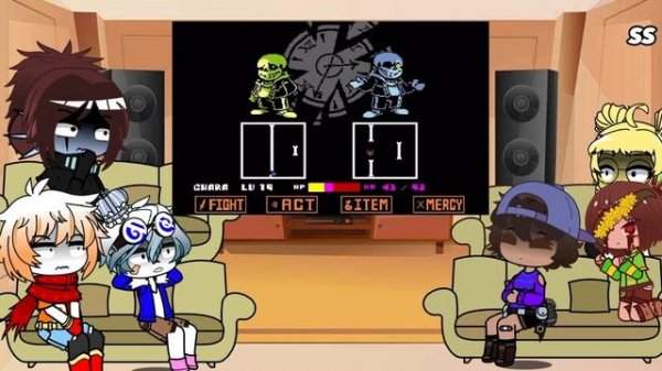 Undertale react to (time paradox)