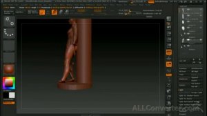 Zbrush 4R7 обзор манекен и смена позы