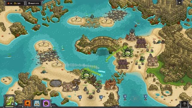 Kingdom Rush Frontiers - 3 stars - chap The Suken Citadel смотреть онлайн