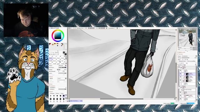 Творческий стрим начинающего художника. Engi Cat. Рисуем фурри, общаемся, отдыхаем. смотреть онлайн