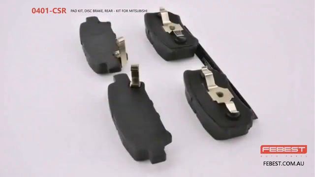 0401-CSR PAD KIT, DISC BRAKE, REAR - KIT FOR MITSUBISHI смотреть онлайн