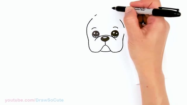 How to Draw an American Bulldog Puppy Easy ?❤️ смотреть онлайн