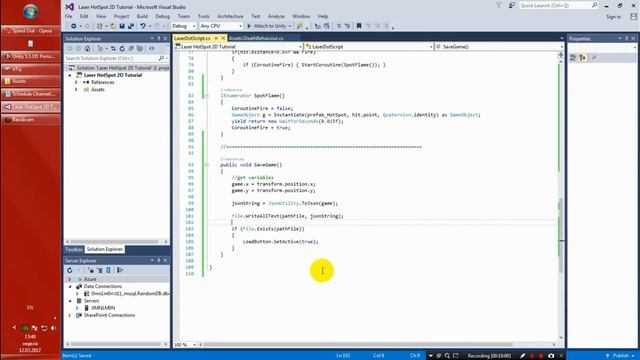 Laser 2D Player with simple JSON Save and Load game - Part 2 смотреть онлайн