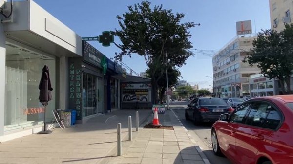 |4K| Limassol walking along Arch. Makarios III Avenue from McDonald’s to Agios Nikolaos junction