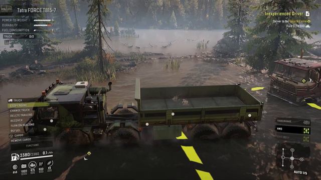 Mud Rescue: Tatra Force T815-7 to the Rescue of a Stuck American Truck in SnowRunner! смотреть онлайн
