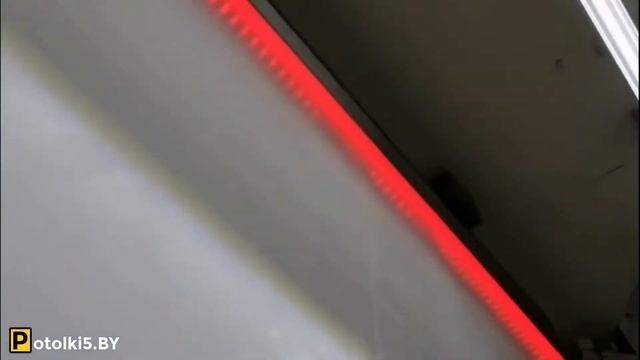 Натяжные потолки и много света: световые линии и RGB подсветка по периметру смотреть онлайн