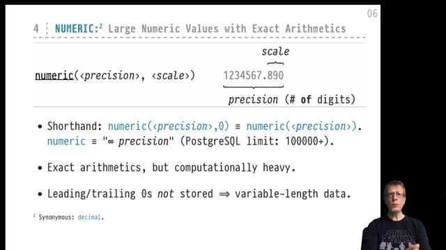 Advanced SQL — Chapter #03 — Video #14 — String data types (char/varchar/text), type numeric(s,p) смотреть онлайн
