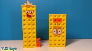 Making numberblocks 1 10 20 30 40 50 60 70 80 90 100 1to100 club from MathLink Cubes