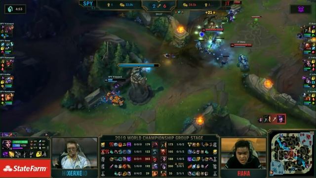 SPY vs JT | Day 4 S9 LoL Worlds 2019 Group Stage | Splyce vs J Team смотреть онлайн