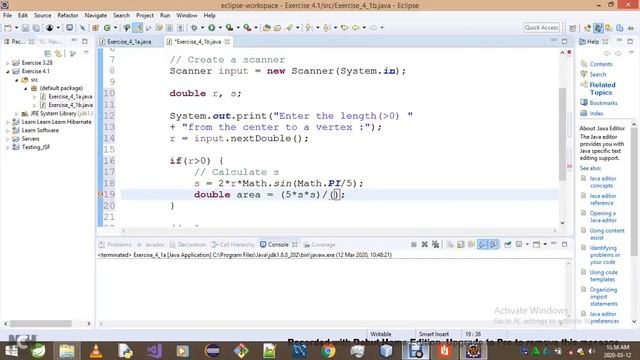 Introduction To Java Programming Exercise 4 1b смотреть онлайн