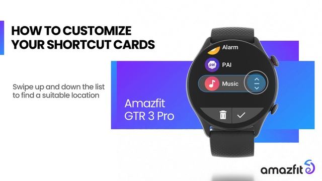 Amazfit GTR 3 Pro | How to Customize Your Shortcut Cards смотреть онлайн