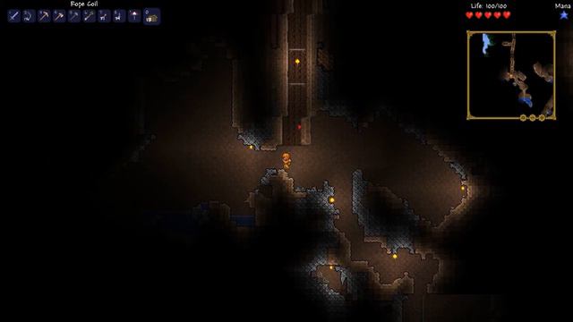 Terraria - part 3 - PLATINUM? Best mining trip evre!! смотреть онлайн