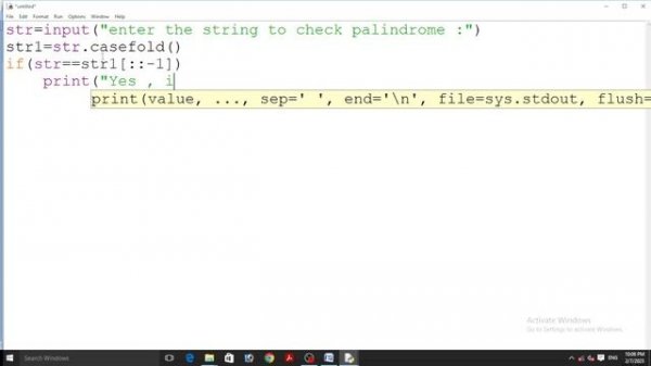 Palindrome Number In Python || use in palindrome number in python