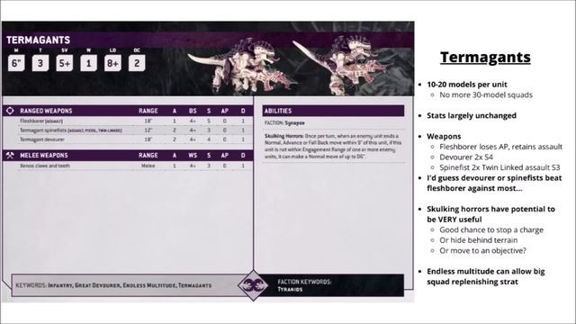 Every Tyranids Datasheet from the Leviathan Box Reviewed! Neurotyrant + Winged Prime Revealed смотреть онлайн