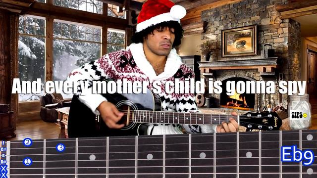 THE CHRISTMAS SONG - NAT KING COLE w/ Lyrics & Chords - Marco's Singalong смотреть онлайн
