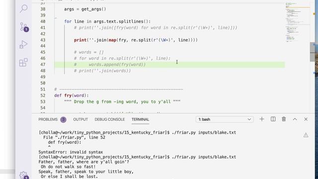 Tiny Python Projects: Ch 15 Pt 8 (Solution) смотреть онлайн