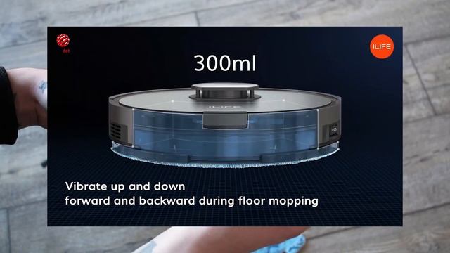 ILIFE A10S - робот пылесос с лазерной навигацией и вибрирующим резервуаром для воды смотреть онлайн