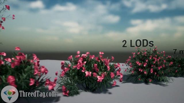 UE4 FREE trees: pack 06 (nerium oleander/laurier rose) смотреть онлайн