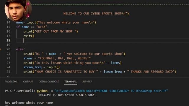 PYTHON CRASH COURSE | | EPISODE 3 . || IF, ELIF, ELSE . STATEMENT IN PYTHON | | CYBER WOLF . смотреть онлайн