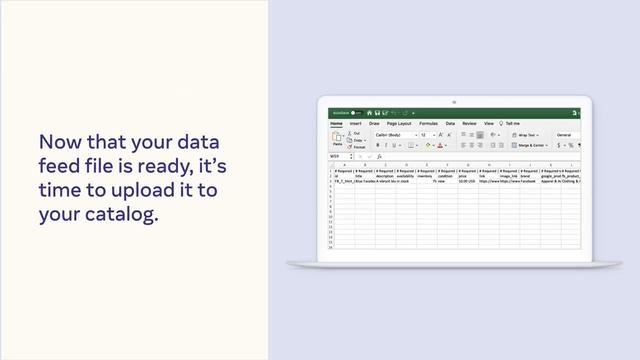 How to Upload Items to Your Catalog with a Data Feed File смотреть онлайн