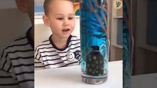 Эффектный эксперимент #детскиеподелки #поделкисвоимируками #детскоетворчество #детскоевидео