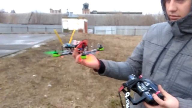 Квадрокоптер ZMR250 - пробный полет после перезагрузки #3 смотреть онлайн