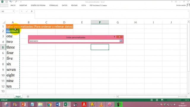 Como crear una lista personalizada en Excel смотреть онлайн