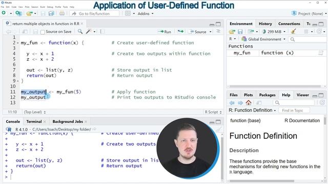 Return Multiple Objects from User-Defined Function in R (Example) | Create List of Output Values смотреть онлайн