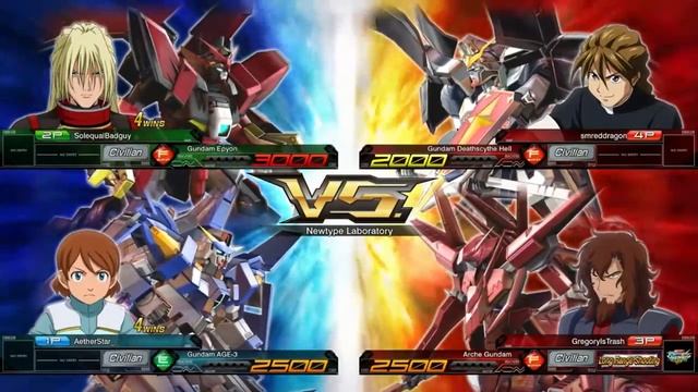 Gundam Extreme Versus Maxi Boost ON Open Beta (AGE-3 VOD) смотреть онлайн
