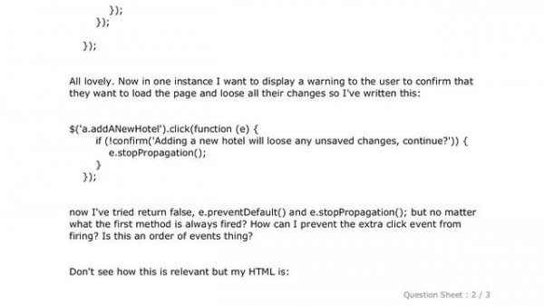jQuery : Prevent multiple click events firing JQuery