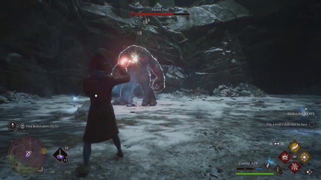 Brutalizin a Fat Troll in Hogwarts Legacy смотреть онлайн
