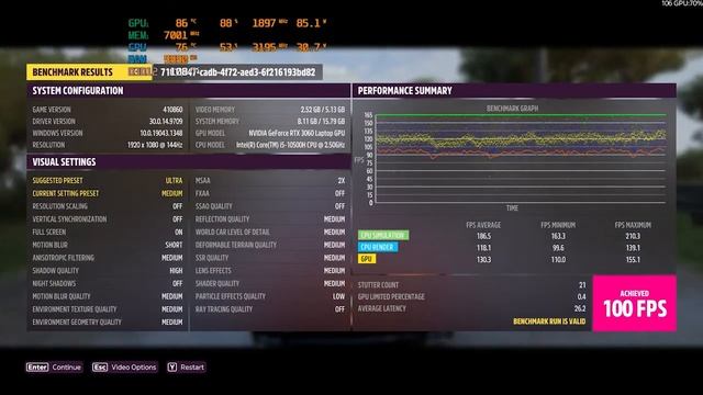 Benchmark Forza Horizon 5 | Laptop RTX 3060 ( Gigabyte G5 KC) смотреть онлайн