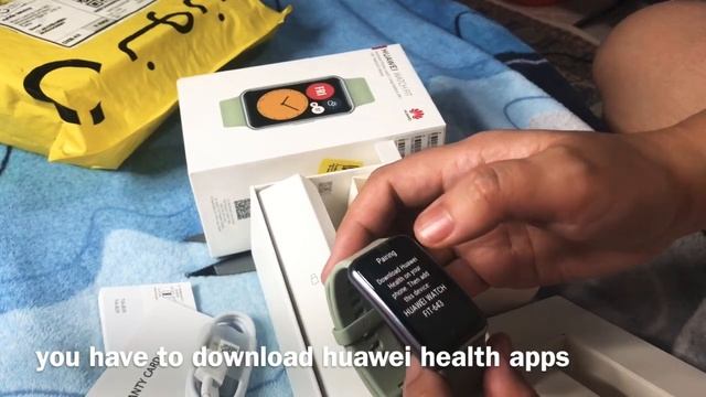 HUAWEI WATCH FIT UNBOXING смотреть онлайн