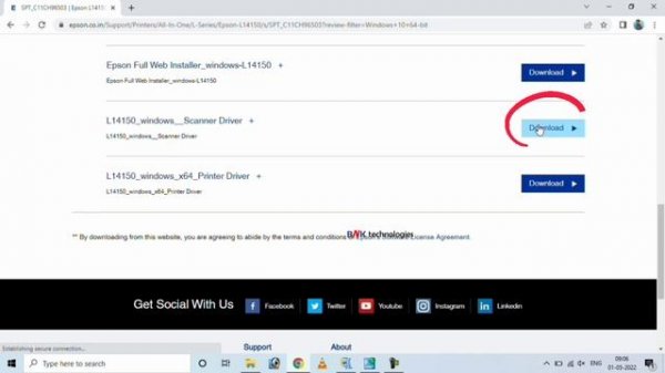 Epson L14150 Printer Scanner Driver Download & Installation In Windows 10 ll മലയാളം