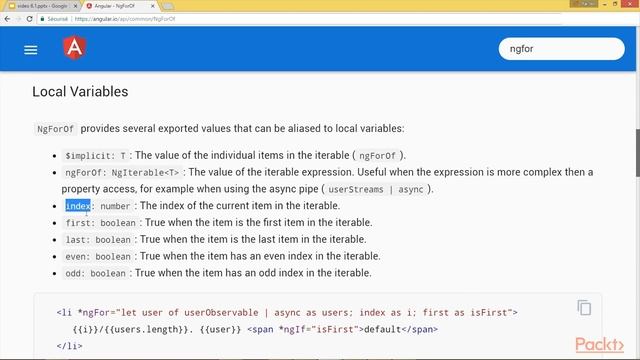 Learn Angular in 3 Hours: ngFor and Trackby|packtpub.com смотреть онлайн