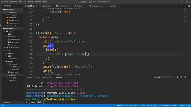gulp tutorial for beginners | Gulp tutorial in bangla | working with javascript(part-10) смотреть онлайн