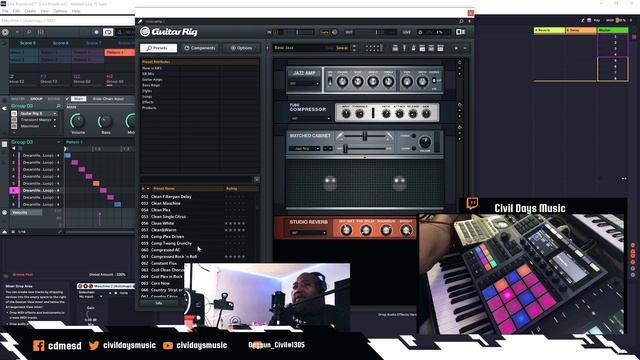 Make Chill-hop and Lo-Fi Drums with Guitar Rig 5 Pro Tutorial and Tips(Native Instruments) смотреть онлайн