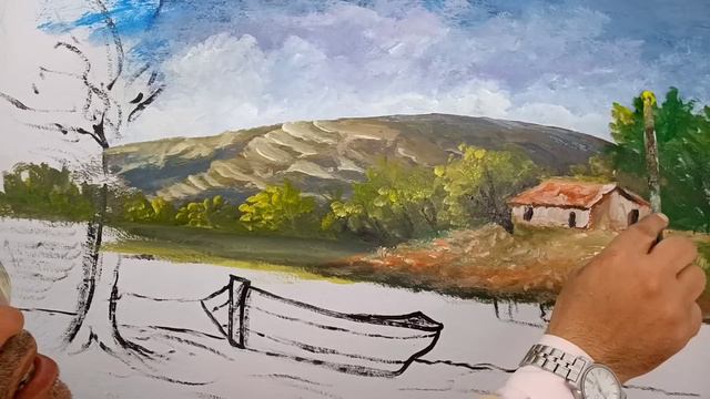 تعلم بطريقة مدهشة رسم منظر طبيعي من البداية للنهاية смотреть онлайн