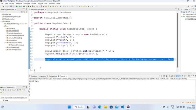 SortMapAndIterate || Iterate HashMap || смотреть онлайн