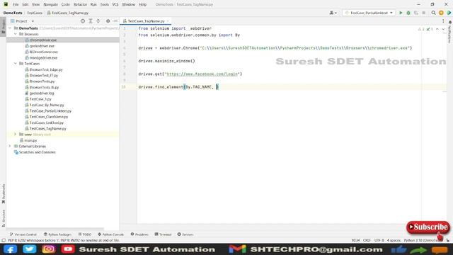 #13 Selenium With Python | How to automate the TagName in webpage/DOM | смотреть онлайн