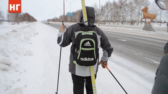 Пенсионер из Костанайского района намерен пройти 80 км на лыжах до п. Федоровка за 3 дня смотреть онлайн