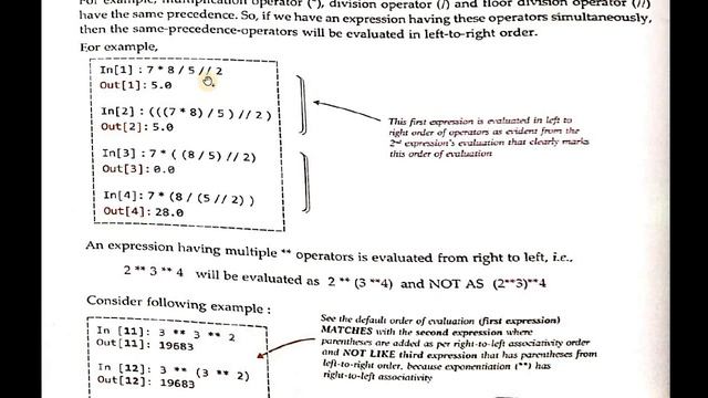 Operator Precedence смотреть онлайн