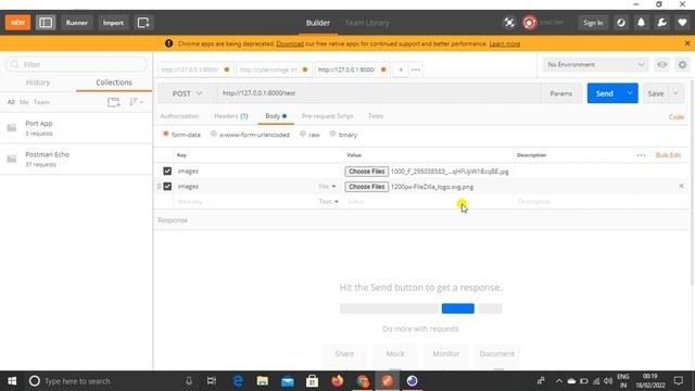How To Send Multiple Files From Postman Or Insomnia смотреть онлайн