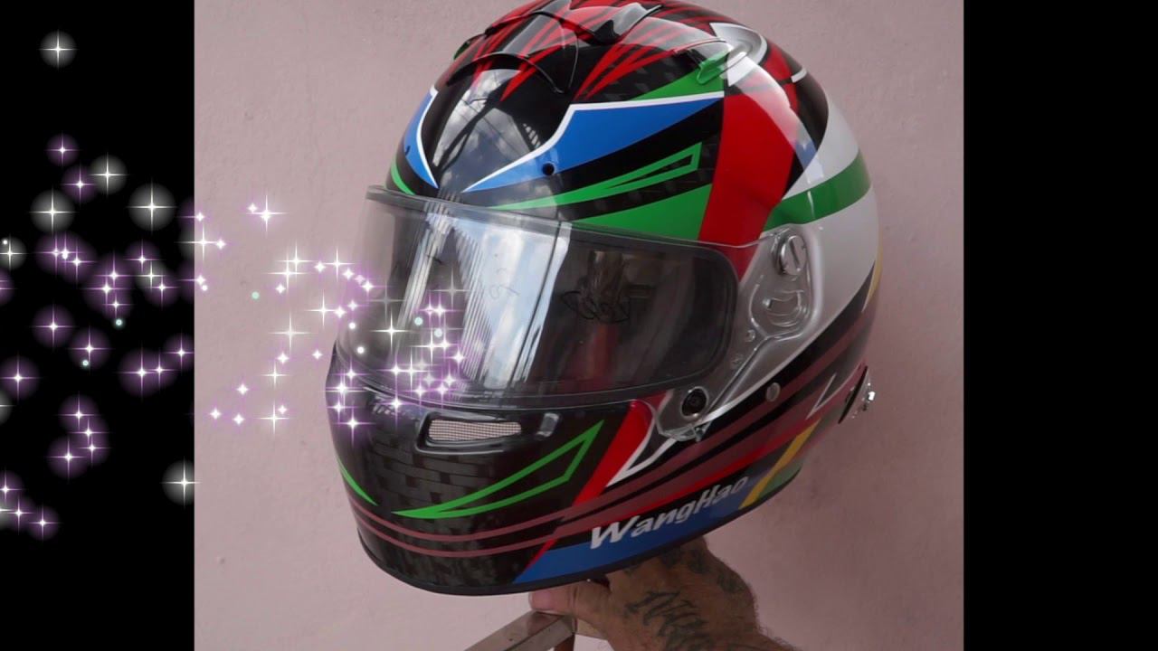 #124 WangHao Lucky Star 2019 Bell racing helmet HP7 смотреть онлайн