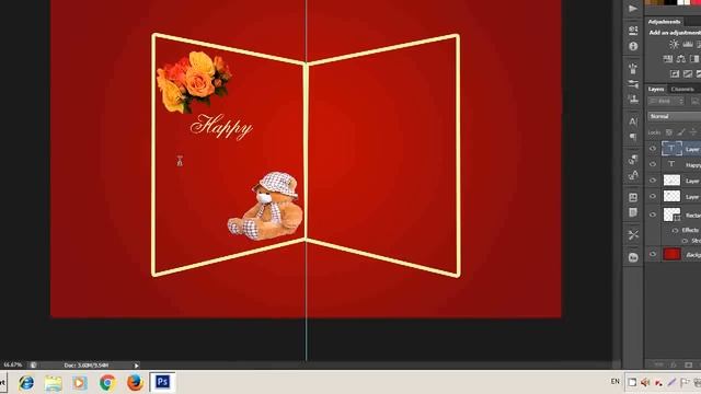 Create a two fold Birthday Greeting Card in Photoshop ( with ESubs ) смотреть онлайн